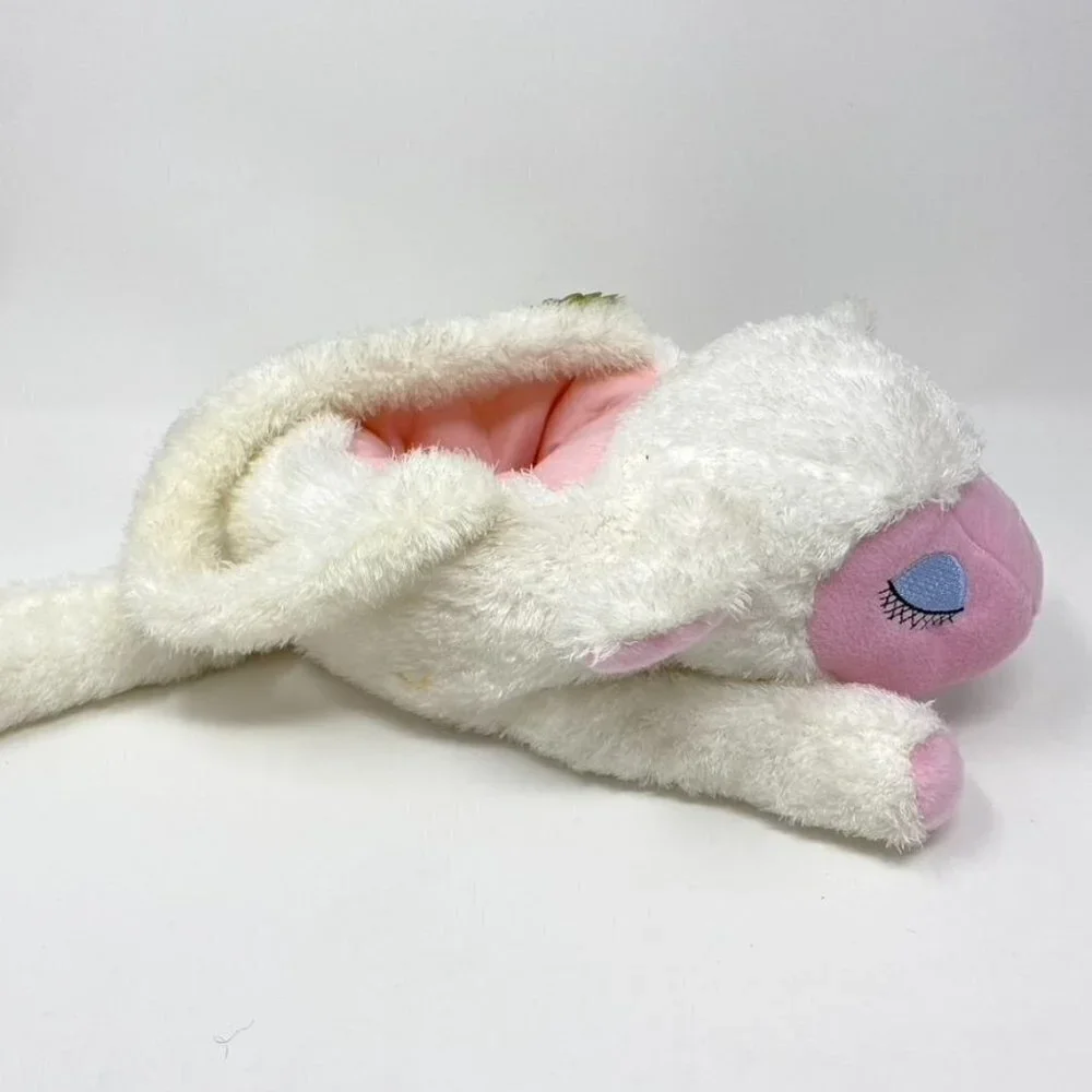 Vintage NWT Target 2003 Plush White Pink Lamb Easter Basket